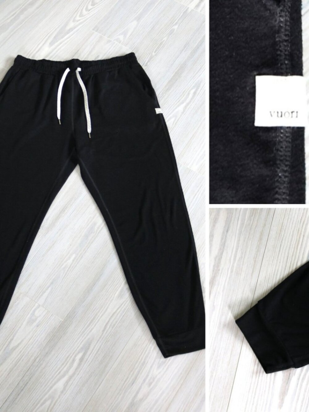 Vuori Performance Jogger Women's L Black Dreamknit Stretch Lounge Comfy VW303